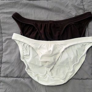 2 pair N2N brushed bikini briefs